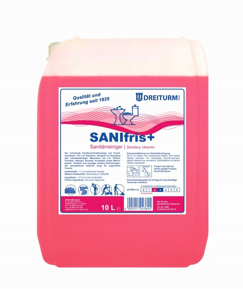 DREITURM SaniFris+ Płyn do sanitariatów 10L