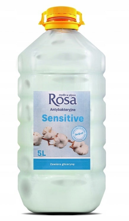 Mydło antybakteryjne w płynie ROSA Sensitive 5L
