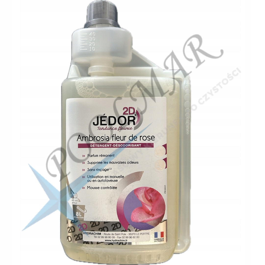 Płyn do czyszczenia Jedor 2D Ambrosia fleur de rose (Kwiat róży)