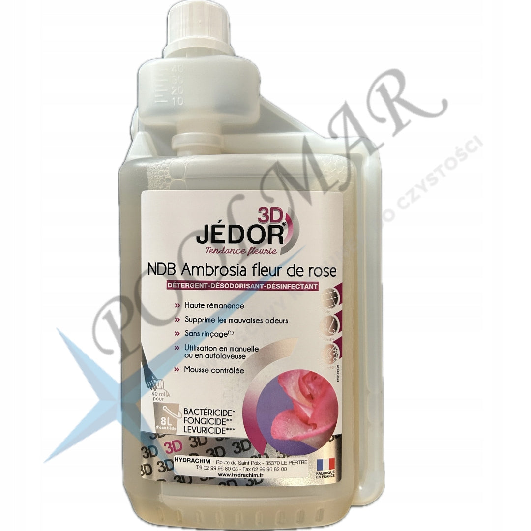 Płyn do czyszczenia i dezynfekcji Jedor 3D NDB Ambrosia Rose (Kwiat róży)