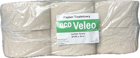 Papier Eco Veleo Jumbo szary 12 szt.
