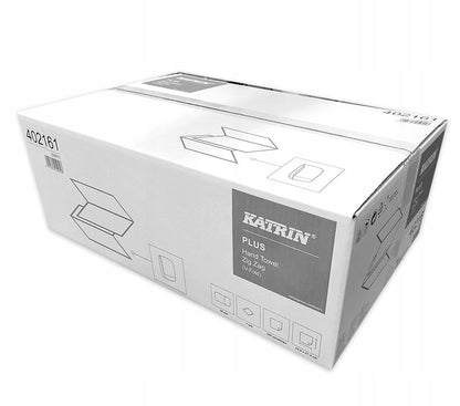 Katrin PLUS 402161 ręcznik papierowy ZZ biały celuloza 4000 list.