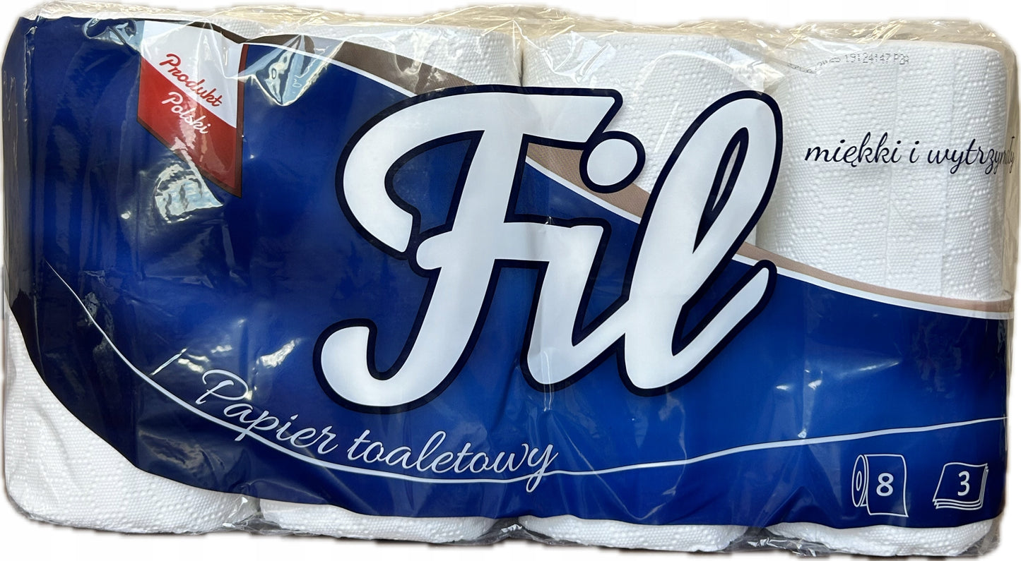 Papier toaletowy Fil 8 rolek 3W celuloza